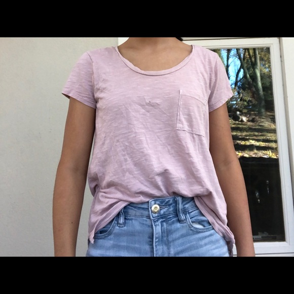 Basic Lilac Shirt with Pocket - Picture 4 of 7